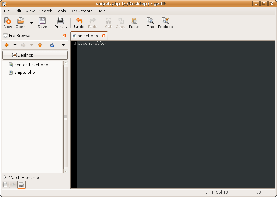 Editor do Gedit